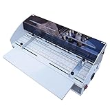 3-in-1 Elektrische Rillmaschine, 18 Zoll 460 mm Einstellbare Papier Rill- und Falzmaschine für Karteneinladungen
