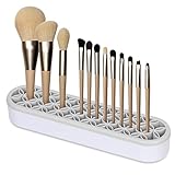 Simpolor Silikon Make-up Pinselhalter, Mehrzweck Beauty Tool Organizer Make up Pinsel Aufbewahrungsständer zum Malen Stift Pinsel Nagelknipser Bohrstifte Lineal Nähen Handwerk Werkzeuge (Grau)