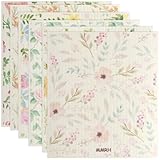 KTCINA 6 Stück Schwedische Geschirrtücher Swedish Dishcloth Saugfähige Küchentücher Umweltfreundlich Wiederverwendbar Spültücher Waschbar Für Die Küche