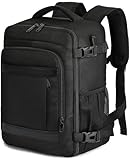 KLOSTAIN Handgepäck Rucksack 40x20x25 für Ryanair und Eurowings Rucksack Travel Backpack Bag Klein Reiserucksack Tasche für Flugzeug - Schulrucksack für Damen, Herren, Teenager, Schwarz