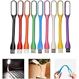 USB-Licht,Mini USB-LED-licht-Lampe,9 Stück Flexible USB LED Licht,USB LED Licht,USB Licht für Notebook Computer Tastatur,Mini USB LED Lampe,Flexible Schwanenhals-leselicht,Bewegliche USB-Laptop-licht