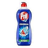 Pril Original (675 ml), Handgeschirrspülmittel mit höchster Fettlösekraft, für sauberes Geschirr auch in kaltem Wasser