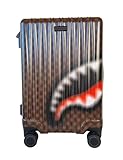 SPRAYGROUND Reisetrolley-Koffer Blur 910CL238NSZ Braun Schwarz, Schwarz , Casual