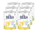 BEBA Junior 2+ Milchgetränk ab dem 2. Geburtstag, Babynahrung mit HMO 2'-FL, nur Laktose, ohne Palmöl, 6er Pack (6 x 800g)