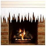 com-four® 500 cm Eiszapfen-Girlande - 5 Meter Kunstschneeband als Weihnachtsdeko - weiße Fensterbilder Dekoschnee - Eiszapfen Winterdeko für Fenster und Türen (1× 500x30cm)