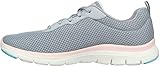 Skechers Damen Flex Appeal 4.0 Brilliant View sneakers,sports shoes, White Mesh Black Pink Trim, 39 EU