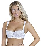 Rosme Lingerie Balconette-BH mit gepolsterten Trägern für Damen, Weiß, Größe 70E
