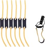 FAINCA 10 Stück Dickes Rohr Steinschleuder,Hochelastischer Naturlatex Slingshot, Schleuder Gummi, Wettkampfschießen Slingshot Gummi, für Outdoor Sportarten Steinschleuder Gummi