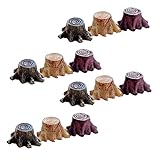 ANDRESLAD 12 Stück Teiliges Mini Deko Figuren Zufällige Farben für Moos und Miniaturgärten Langlebige Ornamente für Kreative Bastelprojekte Zufällige Farbe Zufällige Farbe
