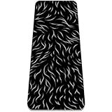 Eslifey Yogamatte mit Tierfellstruktur, dick, rutschfest, für Damen und Mädchen, Übungsmatte, weiche Pilates-Matten, 183 x 61 cm, 0,6 cm dick