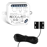 LoraTap Smart WLAN Garagentoröffner & Controller – Relais-Modul mit Reed-Sensor zur App-Steuerung (Smart Life/Tuya), Sprachsteuerung mit Alexa und einfacher 15-Minuten-Montage