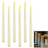 EuAcesry LED Kerze flackernde analoge Flamme, 6 Stück Christbaumkerzen, Teelichter LED Teelichter, kleine Batterien, für Hochzeit, Party, Weihnachten, Ostern, als Stimmungslicht