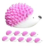 PHENOFICE 10st Mini-Igel-Modell Landschaftsdekor Selber Machen Mini-igelfiguren Winzige Tiermodelle Mini-tierfiguren-dekor Miniatur-Igel Mini-Igel-Statue Winzige Tierfiguren Harz Violett
