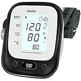 Oberarm-Blutdruckmessgerät Digitales Blutdruckmessgerät mit 22-36cm Verstellbare Manschette, Automatischen Blutdruckmessung und Pulsmessung, Hintergrundbeleuchtetes Display & Dual-User-Modus