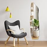 Dokeno 4PCS Ganzkörperspiegel Selbstklebend,30x30cm HD DIY Wandspiegel Flexibler Klebespiegel Acrylic Spiegelfolie,Spiegel Wand Lang Spiegelfliesen Selbstklebend Klebespiegel mit Klebe Mat (4, Wolke)