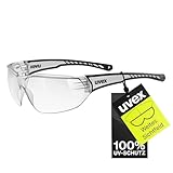 uvex sportstyle 204 - Sportbrille für Damen und Herren - Filterkategorie 0 - druckfreier Sitz & perfekter Halt - clear/clear - one size