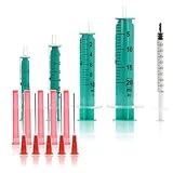 Horn Spritzen-Set für Hobby Heimwerken mit 5 stumpfen Nadeln und 5 Spritzen