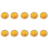 10 Stück hochglänzende Knöpfe aus Metalllegierung, Kleidungsverschlüsse für Kostüme, Jacken, Kleider, Mäntel, Näharbeiten, Bastelprojekte, Metall für Jacken