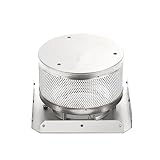 ULIJTH Heizungssockel, Ersatz, Anti-Verformung, Edelstahl, 17,8 cm Durchmesser, reflektierende Abdeckung, raues Wetter, einfach zu installieren, Brenner, Netzboden