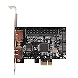 Cocoarm Adapterkarte PCIe zu SA TA ESATA IDE-Konverter Hochgeschwindigkeits-Multischnittstellen-Erweiterungskarte für Desktop-PC-Computerhardware Schwarze Leiterplatte