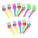 WGCHAIE 12 Stück Schwimmendes Blasrohr, Puste Ball Spiel, Mitgebsel Kindergeburtstag Spiele Schweben Balle, Balance-Blasspielzeug für Geburtstag Party Gefälligkeiten (Zufällige Farbe)