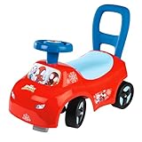 Smoby Spidey Rutscher – wendiges Kinderfahrzeug mit Hupenlenkrad – Rückenstütze, Staufach, Kippschutz – für Kinder ab 10 Monaten