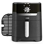 Tefal Easy Fry & Grill Classic Heißluftfritteuse, 2-in-1 Technologie (Air Fryer und Grill) XL, 4,2 Liter für 6 Portionen, 1550 Watt, energiesparend, ohne Öl, gesunde Fritteuse, schwarz, EY5018