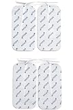 axion 4 Elektroden-Pads 100x50 mm - universell platzierbare Elektroden für TENS-Geräte & EMS-Trainer | Wiederverwendbare Klebe-Elektroden | Sehr Gute Haft - & Leitfähigkeit | Zert. Medizinprodukt