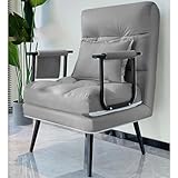 Cabrio Klappsofa Bettstuhl 3 in 1 Verstellbare Rückenlehne Lounge Stuhl mit Abnehmbarem Kissen für Wohnzimmer Gästezimmer