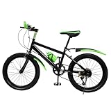 TAPMING 20 Zoll Mountainbike, Kinderfahrrad, Mountainbike mit Schutzblech, für 6-18 Jahre alte Teenager, Fahrrad für Jungen & Mädchen, Wasserflasche, Tragfähigkeit 85KG
