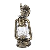 HOMSFOU Wandlampe Außenlampe Schnurlose Lampen Schwarze Lampe Vintage Fackel Mini Öllampe Mast Hängende Solarlaternen Außentischlampe Kerosin Elektrische Laterne Lampe Weiße Lampe Brett