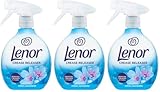 Lenor Crease Releaser Spray entfernt Falten im Stoff Frühling Erwachen Duft, 3 x 500 ml