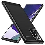 ivoler Silikon Hülle für Samsung Galaxy Note 20 Ultra 4G / 5G, [Militärischer Schutz] Stoßfest Handyhülle, Dünne Weiche Flexible TPU Kratzfest Schutzhülle Anti-Fingerabdruck Case Cover, Schwarz