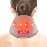 Comfheat Nacken-Heizkissen mit Vibrationsmassage zur Linderung von Nackenschmerzen, USB beheizter Nackenwickel, weicher Nackenwärmer gegen Schmerzen und Steifheit, 3 Stufen Wärme & Massage, Auto-off