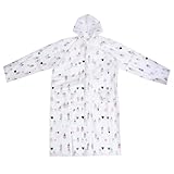 DEARMAMY Outdoor-Regenmantel Für Erwachsene Transparente Ponchos Wasserdicht Regenponcho Für Erwachsene Wasserfeste Jacke Regencape Wasserfester Mantel Fahrrad Regenbekleidung