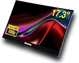 Verbatim PMT-17, Portable Touchscreen Monitor, mobiler 17,3' Full HD Bildschirm für Laptop, Tablet, Smartphone, PS5 oder Nintendo Switch mit USB-A-, USB-C- sowie HDMI-Anschluss, schwarz