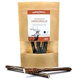 TassaFritt Hirsch-Kaurolle 15 cm – Natürlicher Hundesnack aus 100% Hirschhaut, 100 g, schonend getrocknet & ohne Zusatzstoffe