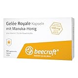 Beecraft Gelée Royale Kapseln mit Manuka-Honig und Vitamin C, 60 Kapseln
