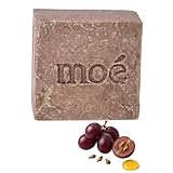 moé Traubenkernöl Naturseife Antioxidativ feuchtigkeitsspendend Anti-Aging Für reife trockene Haut Vegan ohne Zusatzstoffe (Ideal für Haar, Gesicht & Körperpflege)| Feste Duschseife