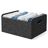 Bada Bing stabiler Filzkorb in anthrazit für Regal und Kleiderschrank - faltbarer Organizer - kleiner Faltkorb zur Aufbewahrung - Aufbewahrungsbox aus Filz Korb Box Regalkorb