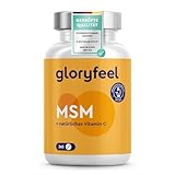 MSM 2000 mg + Vitamin C (Acerola) - 365 Tabletten, kompakteres Pulver als bei Kapseln - Für Knochen, Gelenke & Immunsystem* - Veganes Methylsulfonylmethan - Laborgeprüft, ohne Zusätze
