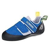 omcam Herren Damen Verstellbare Fels Kletterschuhe Bequeme Speed Climbers Schuhe Mode Sport Turnschuhe für Uniisex Anfänger,Blau,40 EU
