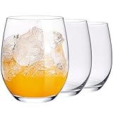 KONZEPT Wassergläser Set 6-teilig – 400 ml Trinkgläser Set, besonders standfest & griffig, ideal für Wasser, Saft, Limo, Gin