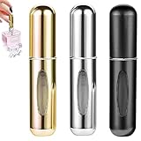 SALADOCY 3 PCS 5ml Parfümzerstäuber, Nachfüllbarer Parfüm Zerstäuber Taschenvernebler, Parfümzerstäuber mit Sichtfenster Gut, für Tragetaschen Unterweg, Brieftaschen, Koffer und Reisen