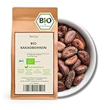 Kamelur 1kg BIO Kakaobohnen Sorte Trinitario - Rohkost - ganze Kakao Bohnen nicht geröstet, vegan und ohne Zusätze