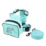 Yardwe Rucksack für Haustiere Welpenleinenrucksack Wanderrucksack für Katzen Hundeauto pet Backpack hundegurt wanderrucksäcke Hundeleine Rucksack entzückendes Geschirr Polyester Green