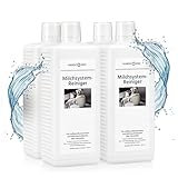 HANSE PRO Milchsystem-Reiniger, 4 x 1000 ml I Milch-Reiniger I Milchschaum-Reiniger I Reiniger für Milchaufschäumer, Kaffeevollautomaten, Sahneautomaten I ideal für Jura Krups Philips uvm.
