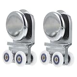 OUNONA 2 Stück Teiliges Duschtür Dickem Aluminiumlegierung Verschleißfeste Glas schiebetür Badezimmer duschkabinen Stabile und Einfache Montage Passend für Glas schiebewände