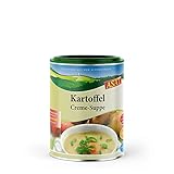 Asal Kartoffelcremesuppe 450 g für 5,6 Liter Suppe - leckere Suppe mit 78% Kartoffelflocken, einfach nur mit heißem Wasser aufgießen, eine schnelle Zwischenmahlzeit fürs Büro, auch als Eintopf mit Beilagen schmackhaft, gluten- und laktosefrei
