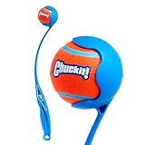 Chuckit! - Junior 18M Ballwerfer - Ballwerfer für Hunde - Ergonomischer Gummigriff - Weiche, robuste Plastikwerfer - Kompatibel mit Medium Ball - Länge 45,5 cm